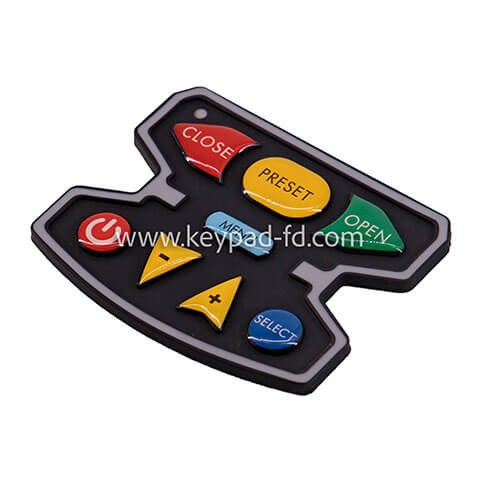 Silicone rubber keypad button
