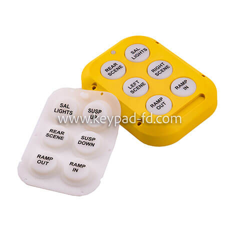Silicone rubber numeric keypad
