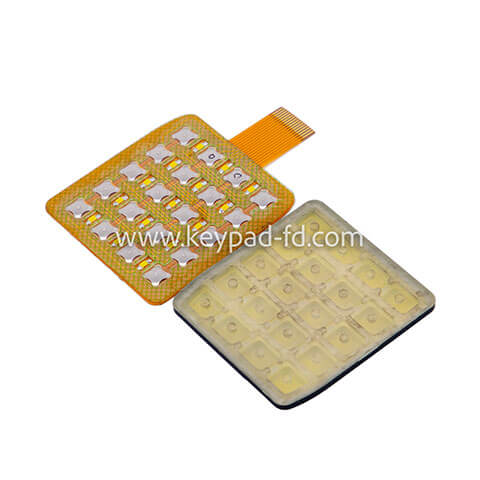 Silicone rubber numeric keypad