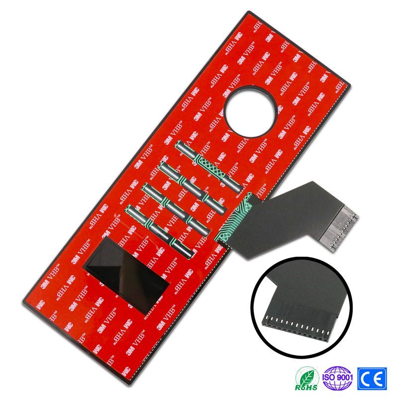 Black tempered glass keypad panel capacitive touch screen smart touch switches for home automation