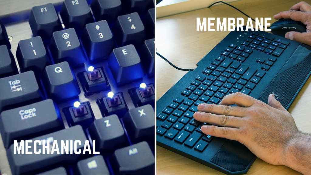 Membrane keyboard mechanical keyboard