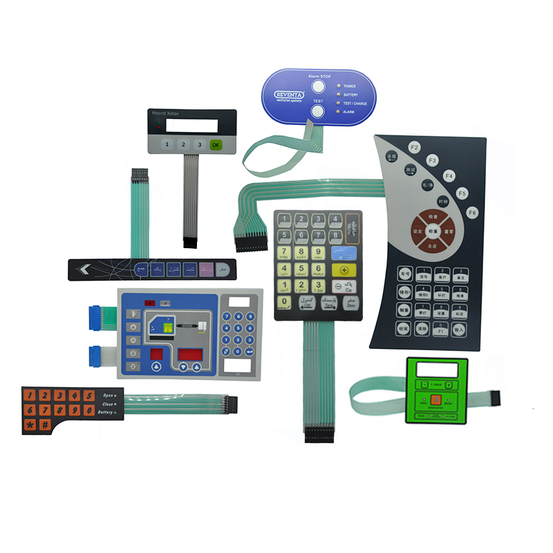 OEM Service Custom Tactile Control Graphic overlay Panel Waterproof Membrane Keypad